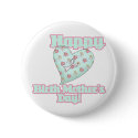 Happy Birth Mothers Day Ribbon Heart buttons