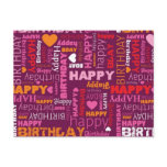 Happy birthdat congratulations postcard