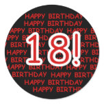 Happy Birthday 18  Sticker