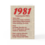 Happy Birthday 1981 Year of birth news 80's 80s cards
