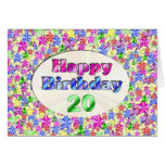 Happy Birthday 20 Card