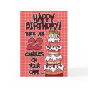Happy Birthday - 22 Years Old cards