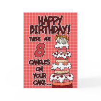 Happy Birthday - 8 Years Old Cards