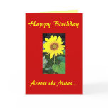 Happy Birthday! Across the Miles Greeting Card