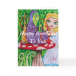 Happy Birthday Alice in wonderland caterpillar Greeting Card