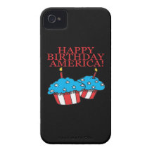 Happy Birthday America iPhone 4 Covers