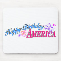 Happy Birthday America Mousepad