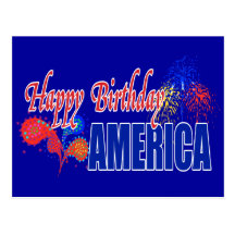 Happy Birthday America Postcards