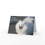 Happy Birthday American Eskimo greeting card