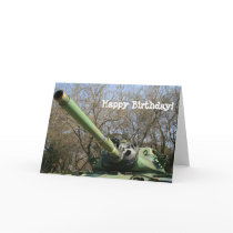 Happy Birthday Army Tank greeting card