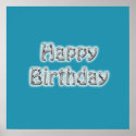 Happy Birthday Autograph Poster posters