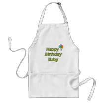 Happy Birthday Baby Aprons