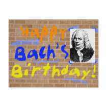 Happy Birthday, Bach Postcard