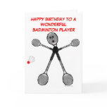 Happy Birthday Badminton Player