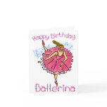 Happy Birthday Ballerina Card