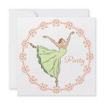Happy Birthday Ballerina Invitation