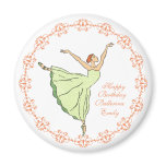 Happy Birthday Ballerina Magnet