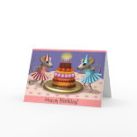 Happy Birthday Ballerina's Card
