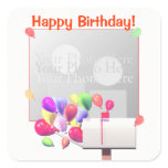 Happy Birthday Balloon Mail (photo frame)