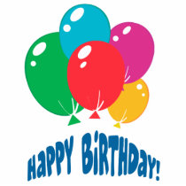 happy birthday balloons design photo sculpture