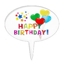 Happy Birthday Balloons Stars