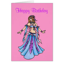 Happy Birthday  Belly Dance card