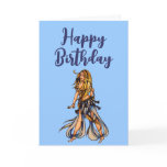 Happy Birthday Belly Dancer Greeting Card