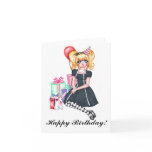 Happy Birthday (Black) Card