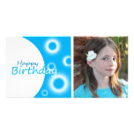 Happy Birthday blue balls photo cards