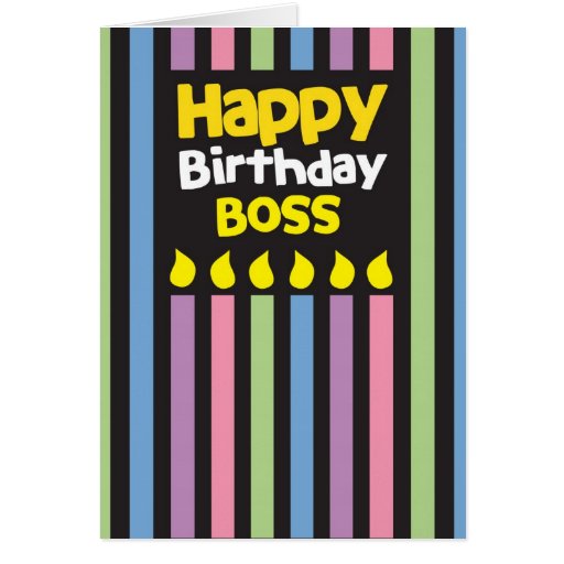 Happy Birthday Boss Cards, Photo Card Templates, Invitations &amp; More