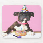 Happy Birthday Boxer dog mousepad