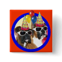 Happy Birthday Boxers button