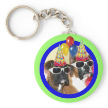 Happy Birthday Boxers keychain