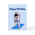 Happy Birthday Boy Martial Arts Greeting Card