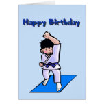 Happy Birthday Boy Martial Arts Greeting Card