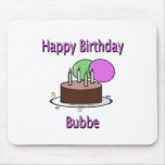 Happy Birthday Bubbe Yiddish Grandma Birthday Desi mousepads