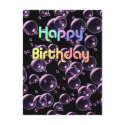 Happy Birthday Bubbles postcards