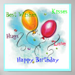 Happy Birthday Card posters