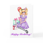 Happy Birthday Card (Purple)