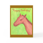 Happy Birthday Cards with a Young Horse