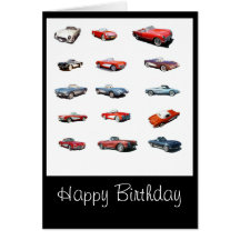 Happy Birthday cars card
