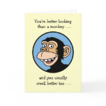 Happy Birthday: Cartoon Monkey cards