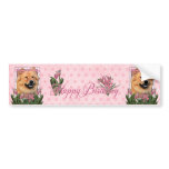 Happy Birthday - Chow Chow - Cinny bumper stickers