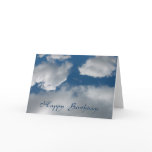 happy birthday clouds greeting cards