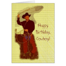 Happy Birthday,Cowboy! Card