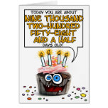 Happy Birthday Cupcake - 25 years old Card