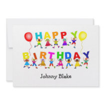 Happy Birthday, Custom Kids Party Invitations