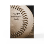 Happy Birthday Dad Baseball Greeting Card