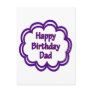 Happy Birthday Dad Post Card