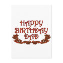 Happy Birthday Dad postcards
